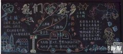 有关家乡主题的黑板