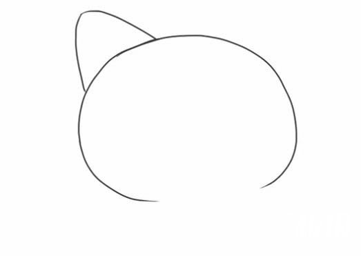 招财猫简笔画的画法步骤教程 可爱的招财猫简笔画怎么画