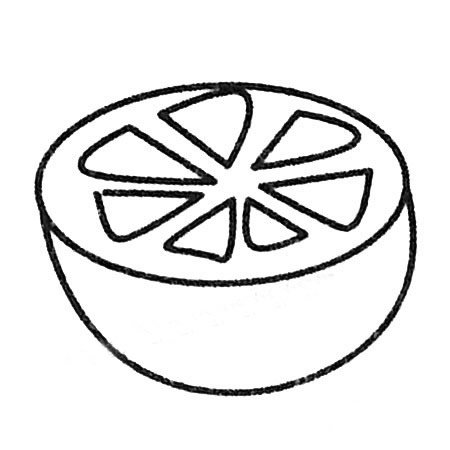 柠檬简笔画大全及画法步骤