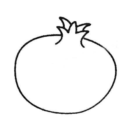 石榴简笔画大全及画法步骤