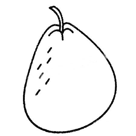 梨子简笔画大全及画法步骤