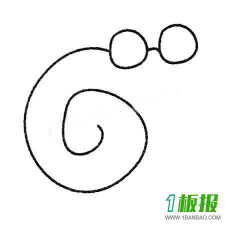 蜗牛简笔画图片大全及画法步骤