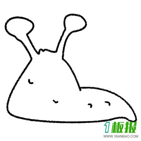 鼻涕虫简笔画图片大全