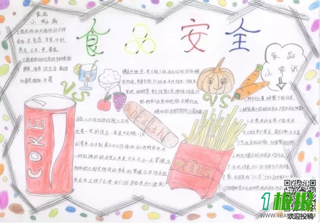 二年级食品安全手抄报图片-食品安全