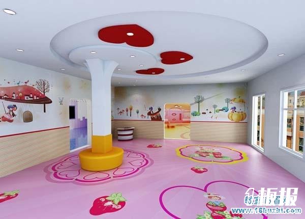 幼儿园活动大厅天花板设计图片