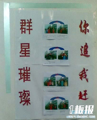 高中班级风采墙设计：群星璀璨 你追我赶