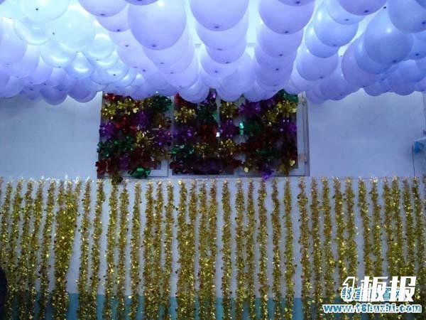 大学元旦联欢晚会教室布置：极漂亮的气球