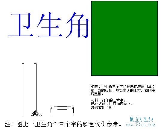 教室布置方案：卫生角
