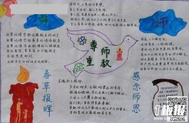 尊师重教的手抄报-百年大计,教育为本