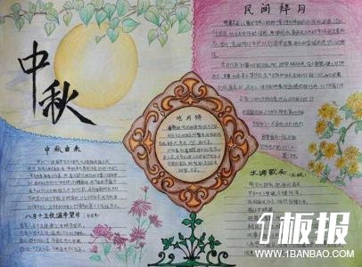 初一中秋节手抄报-中秋