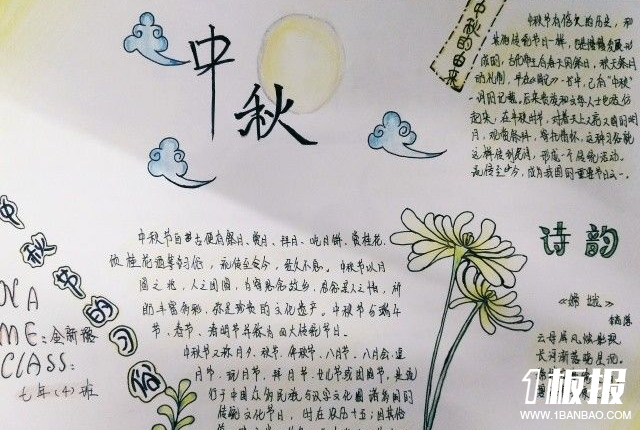 中秋节手抄报图片-中秋诗韵