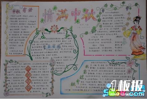 好看的中秋节手抄报-情满中秋节