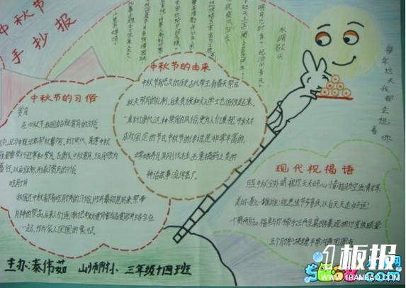 好看的中秋节手抄报_中秋节手抄报