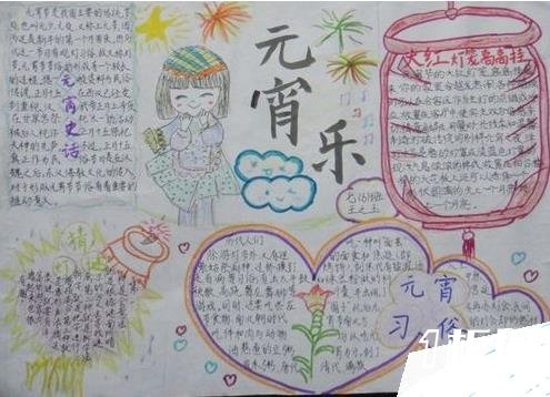 2016元宵节手抄报资料-快乐元宵节