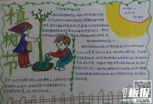 小学生植树节手抄报内容-植树节