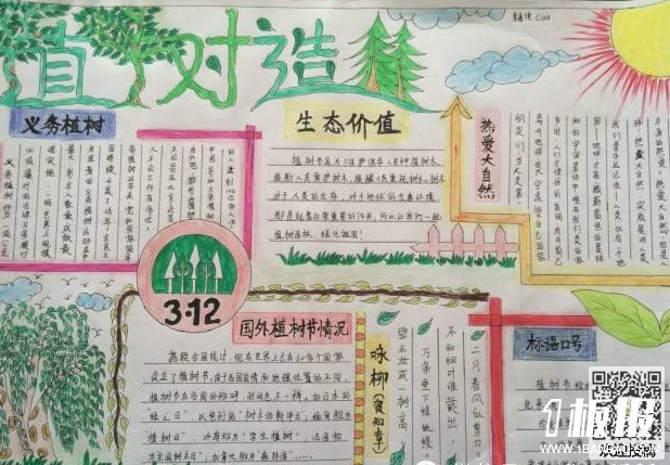 植树节的手抄报图片大全-植树造林
