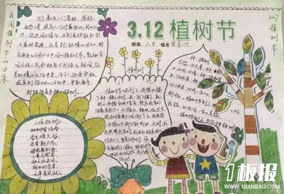 有关植树节手抄报内容-我国植树节的由来