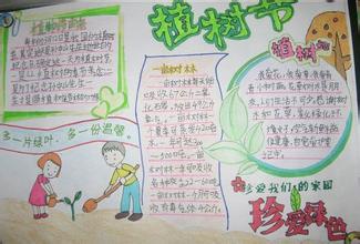 植树节手抄报简单又漂亮-给地球绿色希望