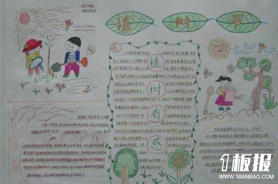 植树节的手抄报资料-赞美绿色