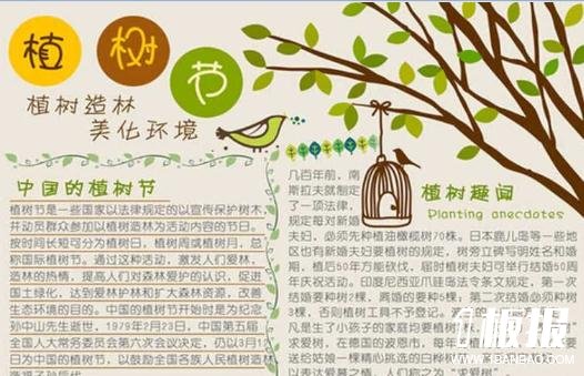 植树节手抄报内容-植树造林,美化环境