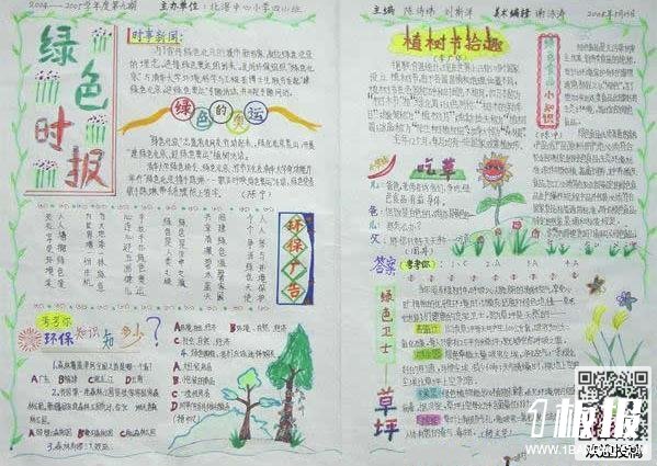 幼儿园植树节手抄报图片-植树节的来历