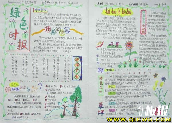植树节手抄报资料_植树节拾趣