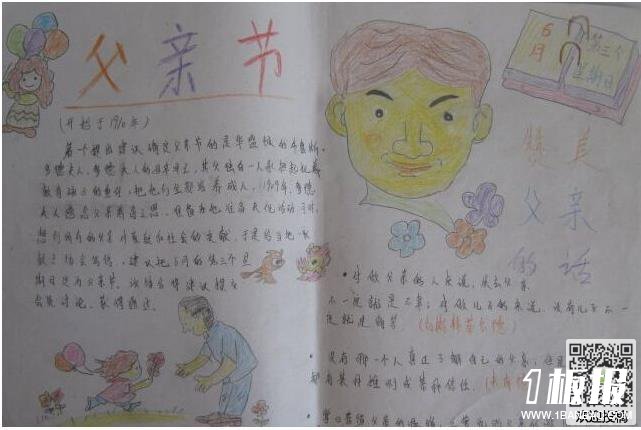 父亲节手抄报图片-父亲节快乐