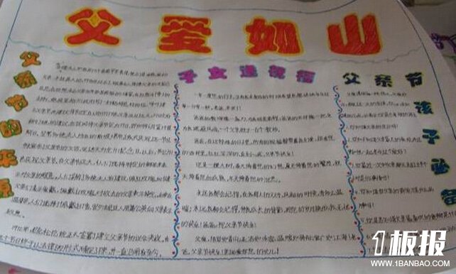 父亲节手抄报资料-父亲节的来源