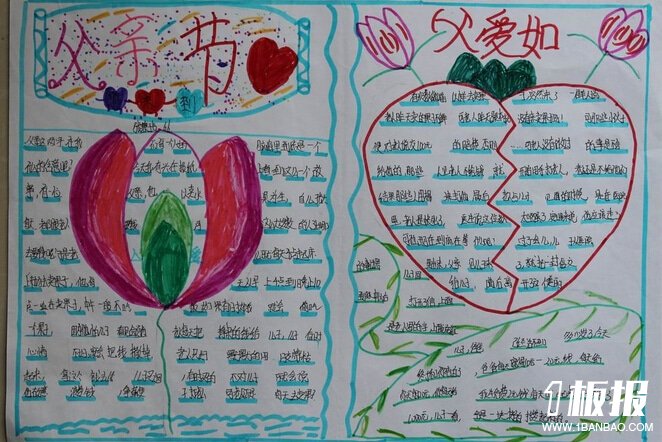 小学生父亲节手抄报资料-关于父亲的词语拼盘