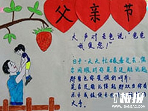父亲节手抄报资料-大声说出爱