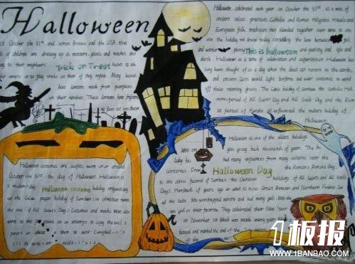 万圣节手抄报英语_HALLOWEEN
