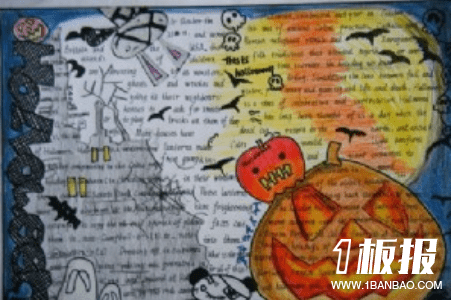 万圣节之夜手抄报图片在线欣赏