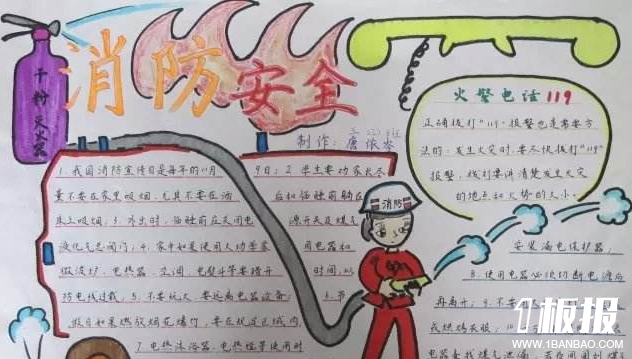 防火安全手抄报简单-消防安全