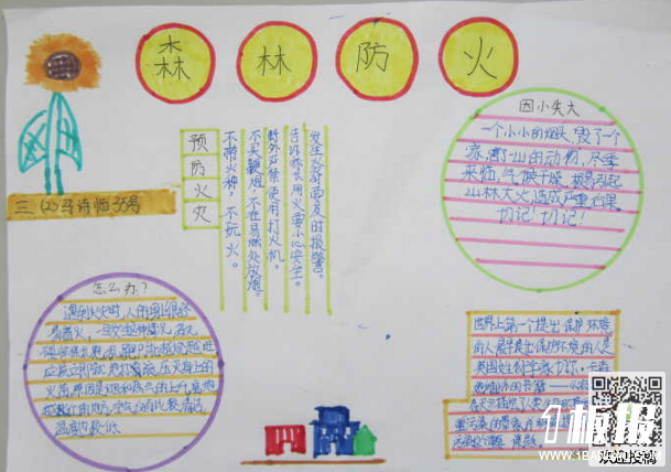 消防安全手抄报大全-森林防火
