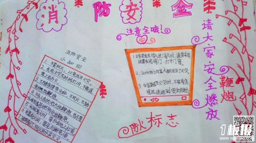 消防安全手抄报资料内容-消防安全