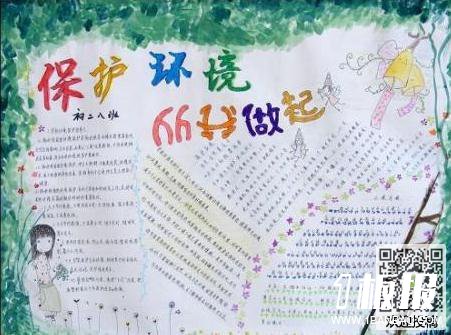 六年级保护环境手抄报图片-倡导绿色文明