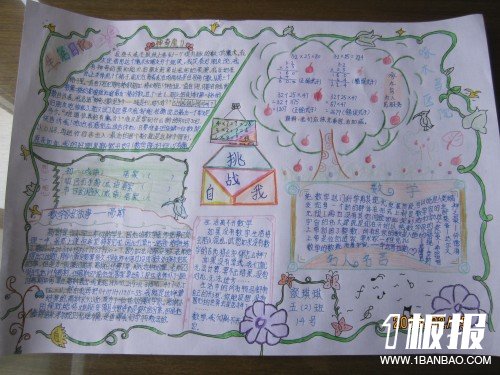 六年级数学手抄报-挑战数学