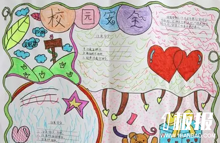 初中校园安全手抄报内容-校园安全