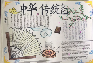 初中语文手抄报图片简单又漂亮-中华传统