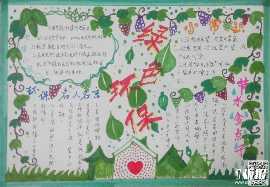 初中关于环保手抄报-绿色环保