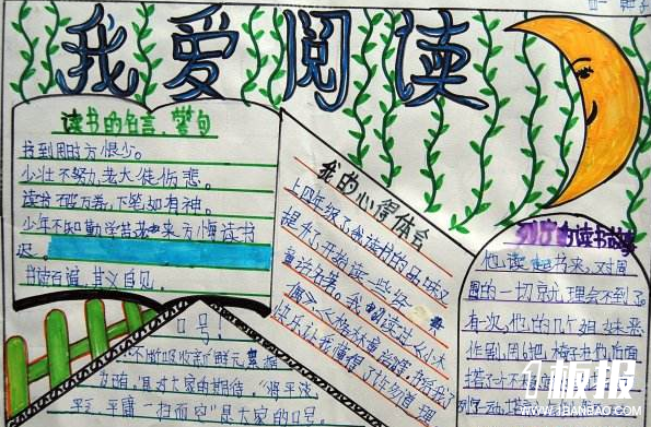 初中读书的手抄报-我的读书心得