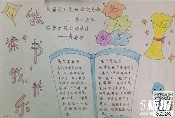 初中关于读书的手抄报-我爱阅读