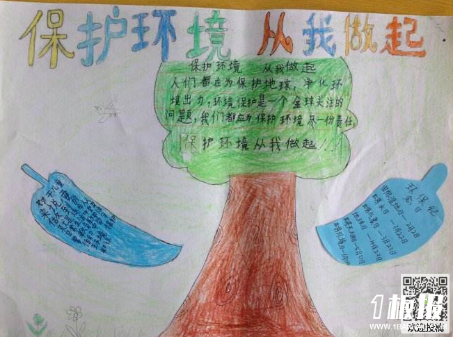初中关于环保的手抄报-保护环境从我做起