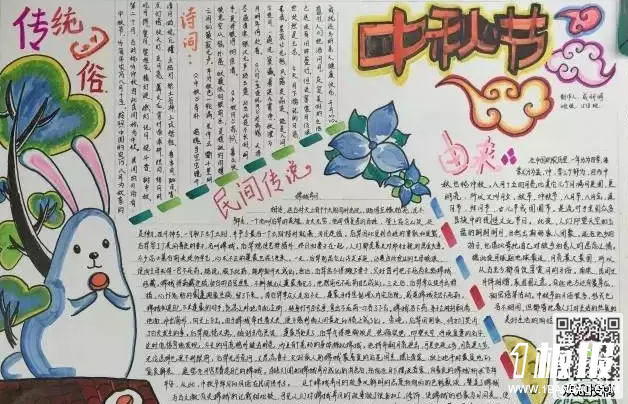 初中中秋节手抄报-中秋节