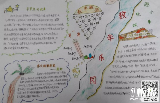 初中数学手抄报简单-数学乐园