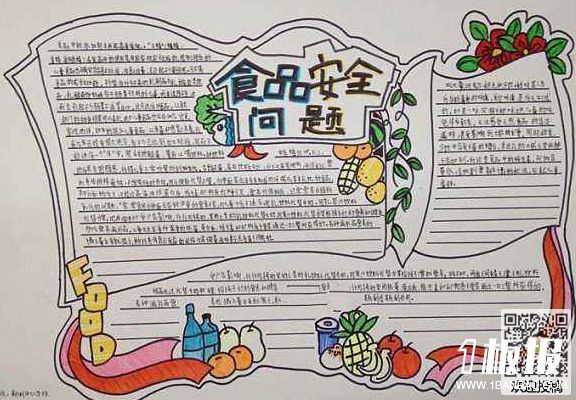 饮食安全手抄报-食品安全问题