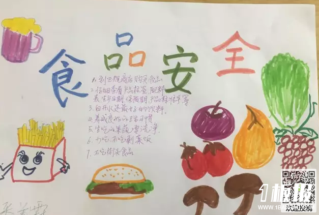 大学生食品安全手抄报-食品安全