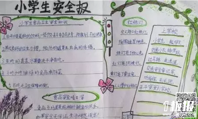 食品安全手抄报-小学生安全报