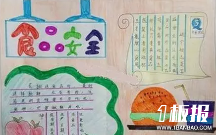 2年级食品安全手抄报-食品安全