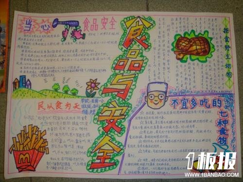 食品安全手抄报_食品安全真重要